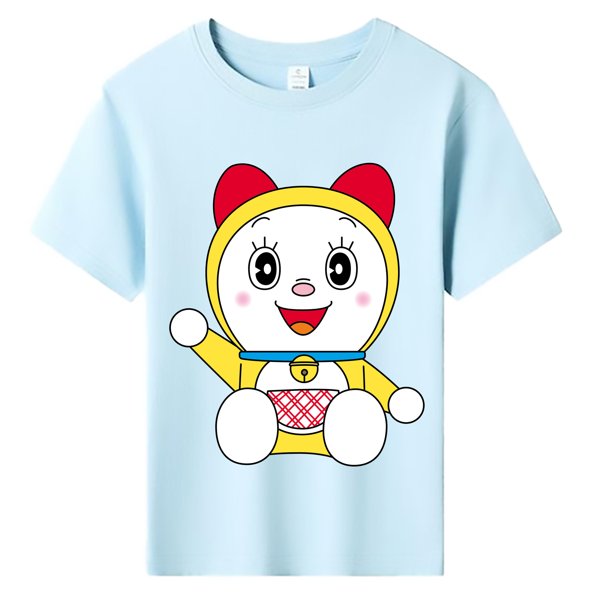 （画像用） ドラえもん ドラミ Doraemon Dorami 綿100％キッズTシャツ（フロントプリント）
